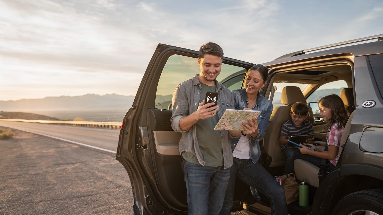 Family Road Trip USA: One eSIM Plan for Everyone? (2026 Guide)