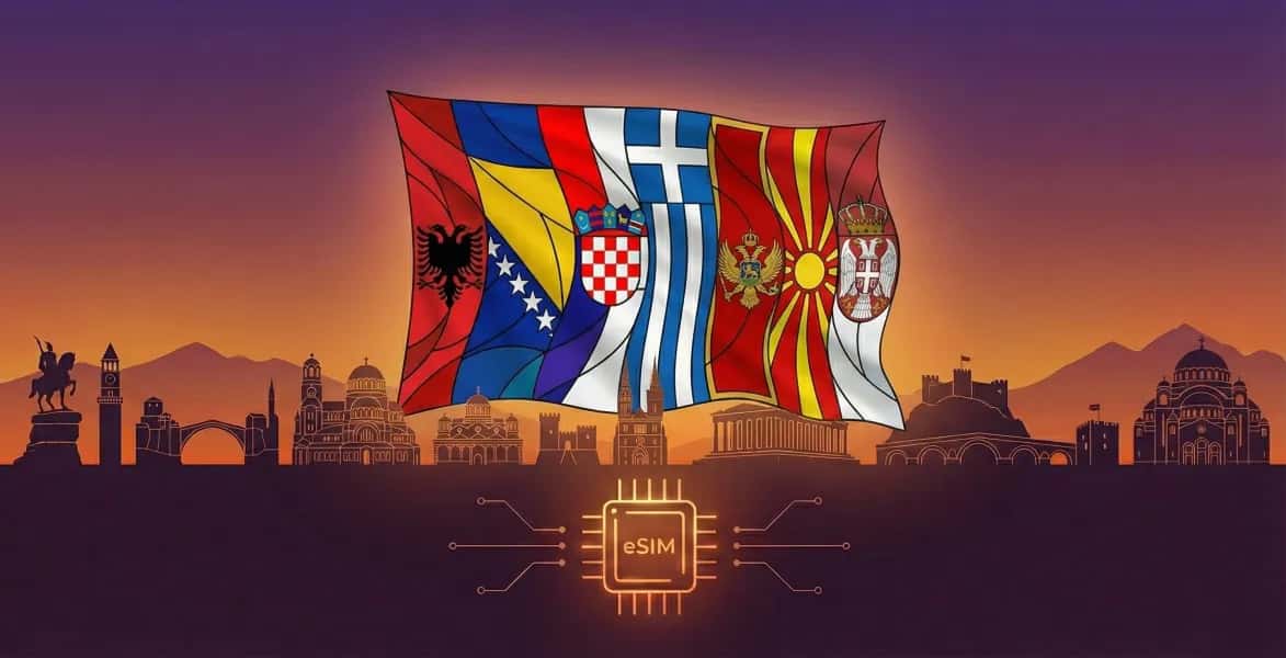 Balcanes (5+ áreas), WestESIM eSIM